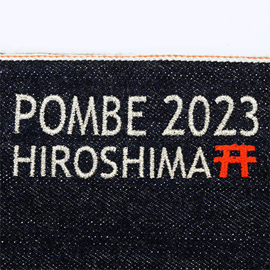 参考写真 POMBE2023 ミーティング バッグ 刺繍 オリジナル 広島 Hiroshima 鳥居